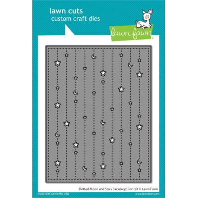 Lawn Fawn Lawn Cuts - Dotted Moon and Stars Backdrop: Portrait